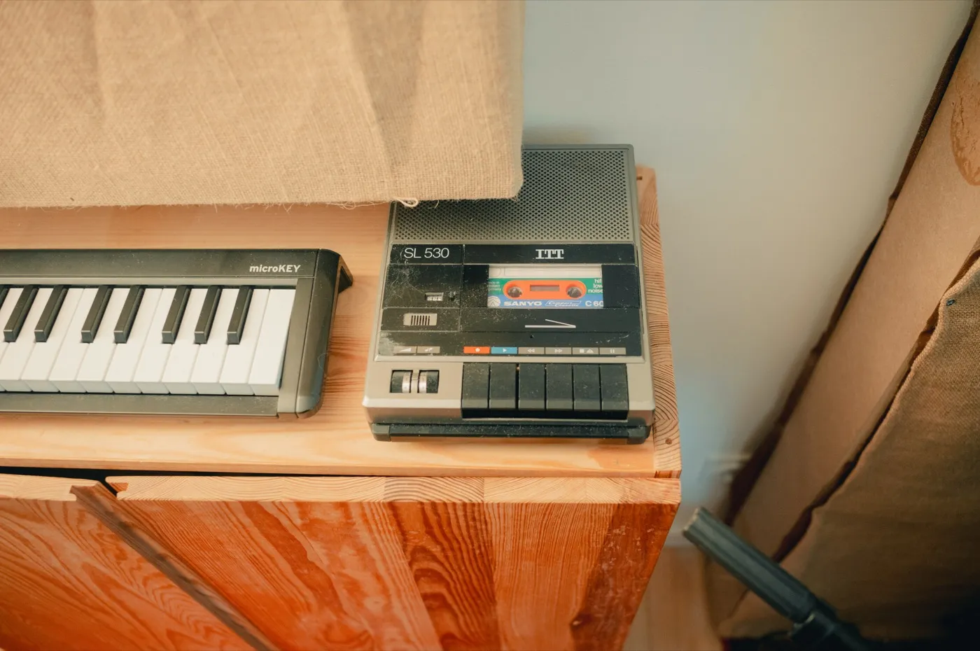 Keyboard and tape machine